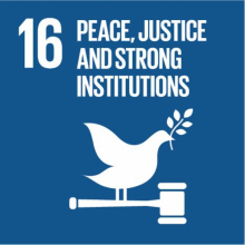 Goal nr 16 - Peace, justice and strong institutions